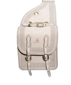 Альтернативный вид Handcrafted Leather Saddle Bag – Natural Tan