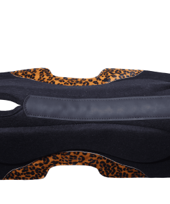 Альтернативный вид Luxury Leopard Western Saddle Pad – Black Felt