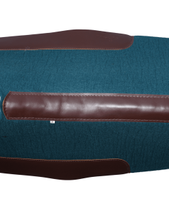 Альтернативный вид Western Saddle Pad – Teal with Brown Leather Reinforcement