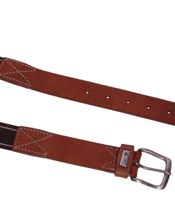 Альтернативный вид Brown Elastic and Leather Belt with Vintage Buckle