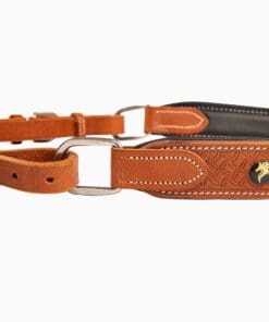 Alternative view of Tan Leather Straight Brest Collar with Black Padding