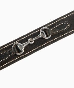 Альтернативный вид Brown Leather Belt with Silver Horse Bit Accents