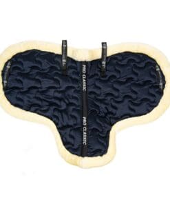 Alternative view of Pro Classic Fleece-Lined Saddle Pad – Black with Cream Trim
