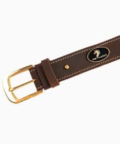 Альтернативный вид Pro Classic Premium Brown Leather Belt with Gold Buckle & Gift Box