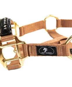 Альтернативный вид Tan Foal Halter with Leather Noseband and Rhinestones – Pro Classic