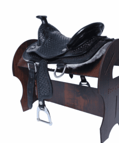 Альтернативный вид Miniature Black Leather Saddle – Customizable Gift Edition