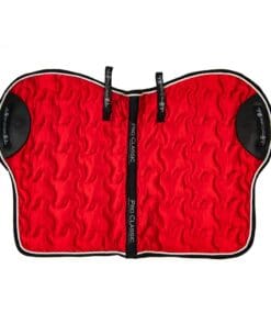 Alternative view of Pro Classic Luxury Red Satin Saddle Pad with Shock Absorbers