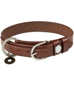 Альтернативный вид Dog Collar Leather Single Brown